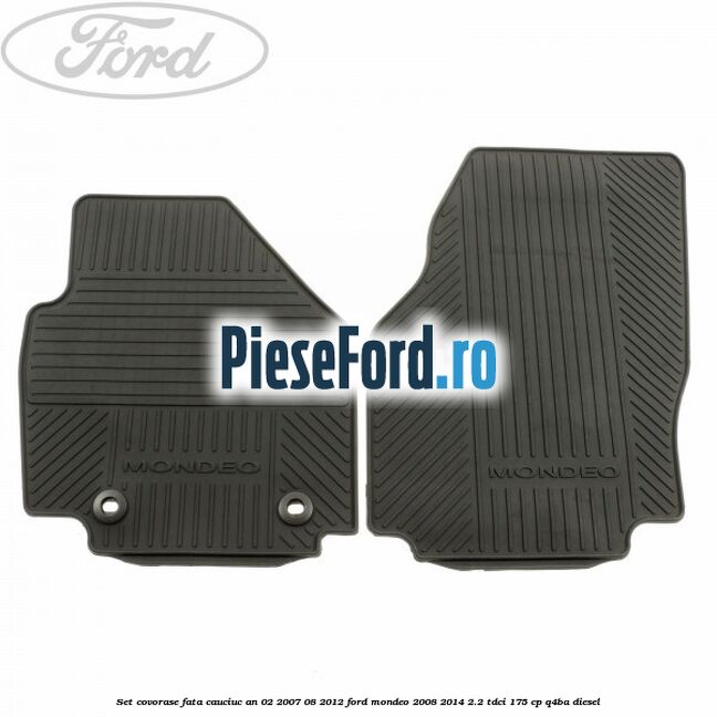 Set covorase fata cauciuc an 02/2007-08/2012 Ford Mondeo 2008-2014 2.2 TDCi 175 cp Q4BA diesel