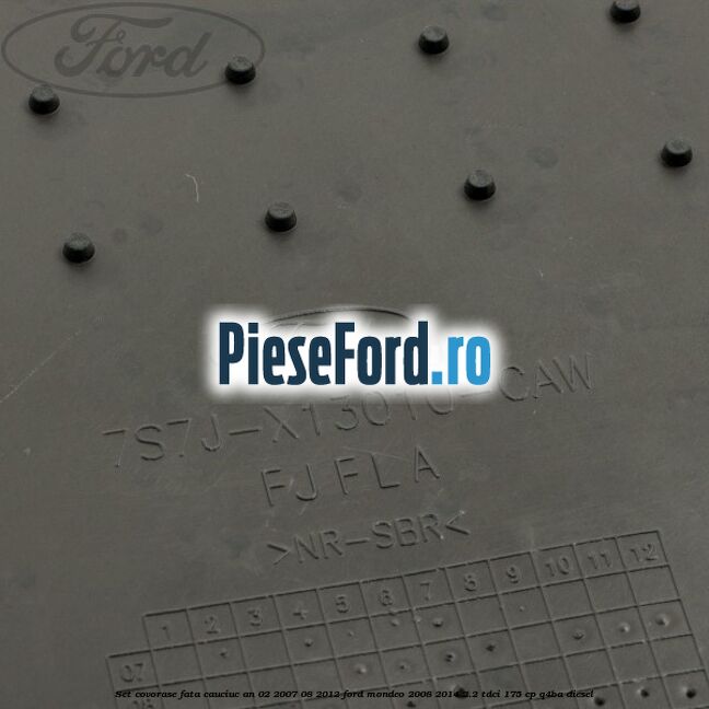 Set covorase fata cauciuc an 02/2007-08/2012 Ford Mondeo 2008-2014 2.2 TDCi 175 cp Q4BA diesel