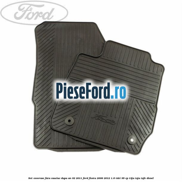 Set covorase fata, cauciuc dupa an 02/2011 Ford Fiesta 2008-2012 1.6 TDCi 95 cp