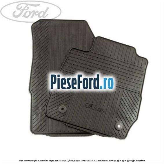 Set covorase fata, cauciuc dupa an 02/2011 Ford Fiesta 2013-2017 1.0 EcoBoost 100 cp