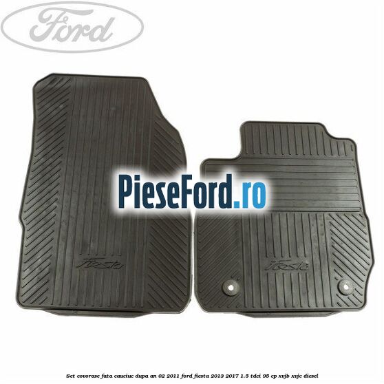 Set covorase fata, cauciuc dupa an 02/2011 Ford Fiesta 2013-2017 1.5 TDCi 95 cp XVJB, XVJC diesel