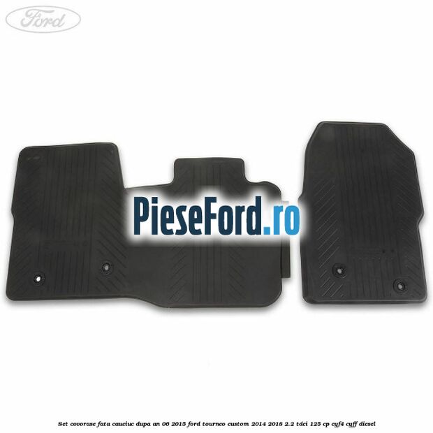 Set covorase fata, cauciuc dupa an 06/2015 Ford Tourneo Custom 2014-2018 2.2 TDCi 125 cp CYF4, CYFF diesel
