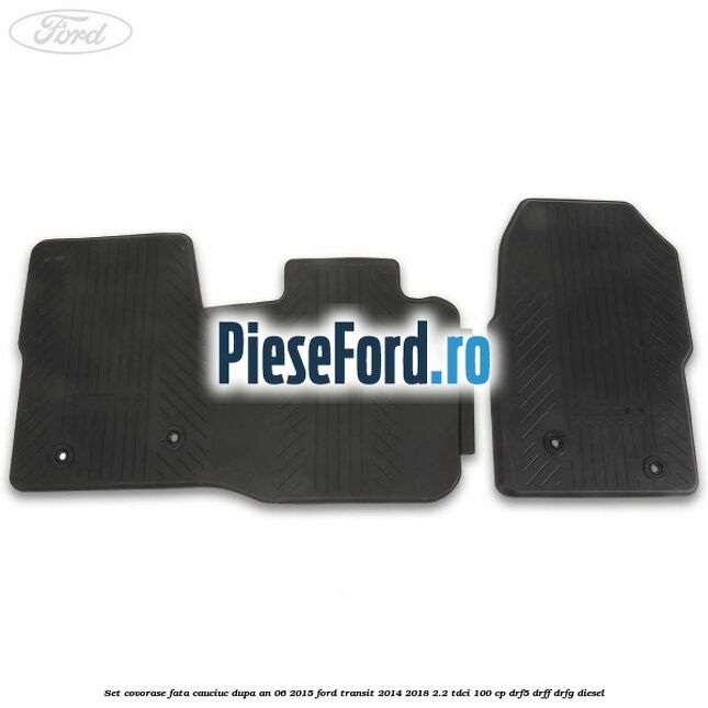 Set covorase fata, cauciuc dupa an 06/2015 Ford Transit 2014-2018 2.2 TDCi 100 cp DRF5, DRFF, DRFG diesel