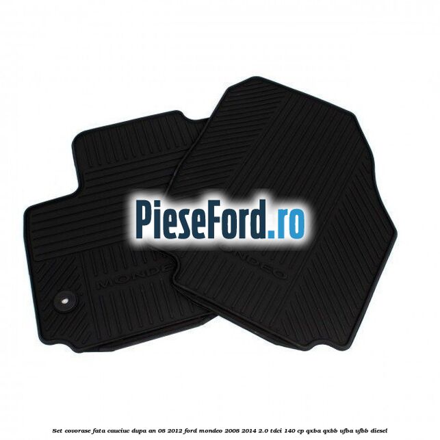 Set covorase fata cauciuc dupa an 08/2012 Ford Mondeo 2008-2014 2.0 TDCi 140 cp QXBA, QXBB, UFBA, UFBB diesel