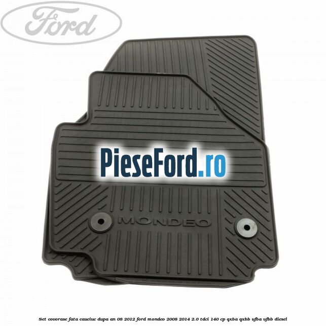 Set covorase fata cauciuc dupa an 08/2012 Ford Mondeo 2008-2014 2.0 TDCi 140 cp QXBA, QXBB, UFBA, UFBB diesel