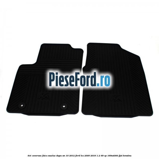 Set covorase fata, cauciuc dupa an 10/2012 Ford Ka 2009-2016 1.2 69 cp 169A4000, FP4 benzina