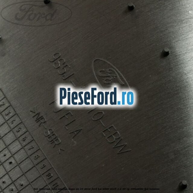 Set covorase fata, cauciuc dupa an 10/2012 Ford Ka 2009-2016 1.2 69 cp 169A4000, FP4 benzina