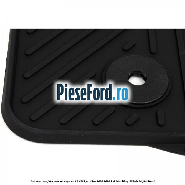 Set covorase fata, cauciuc dupa an 10/2012 Ford Ka 2009-2016 1.3 TDCi 75 cp 169A1000, FD4 diesel