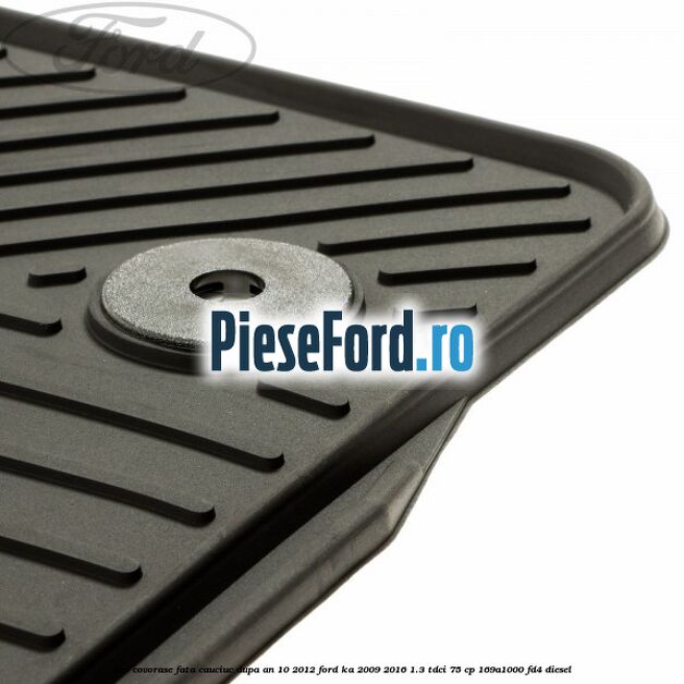 Set covorase fata, cauciuc dupa an 10/2012 Ford Ka 2009-2016 1.3 TDCi 75 cp 169A1000, FD4 diesel