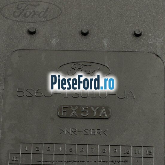 Set covorase fata, cauciuc Ford Fiesta 2002-2005 1.6 TDCi 90 cp Set covorase fata, cauciuc Ford Fiesta 2002-2005 1.6 TDCi 90 cp HHJA, HHJB diesel