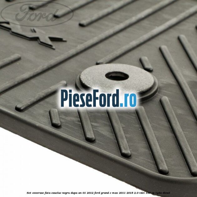 Set covorase fata cauciuc negru dupa an 01/2012 Ford Grand C-Max 2011-2015 2.0 TDCi 115 cp TYDA diesel