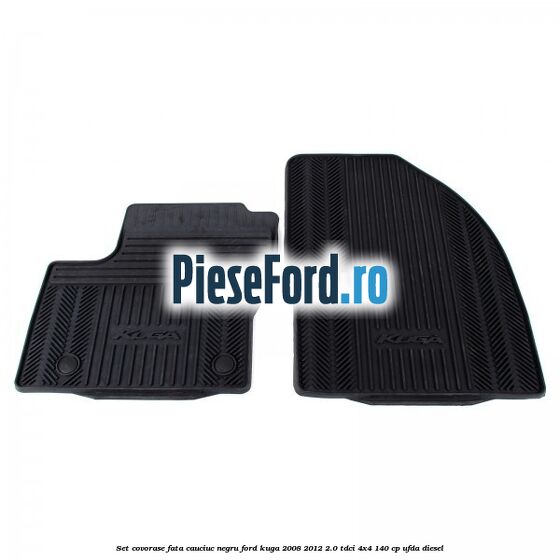 Set covorase fata, cauciuc negru Ford Kuga 2008-2012 2.0 TDCI 4x4 140 cp UFDA diesel