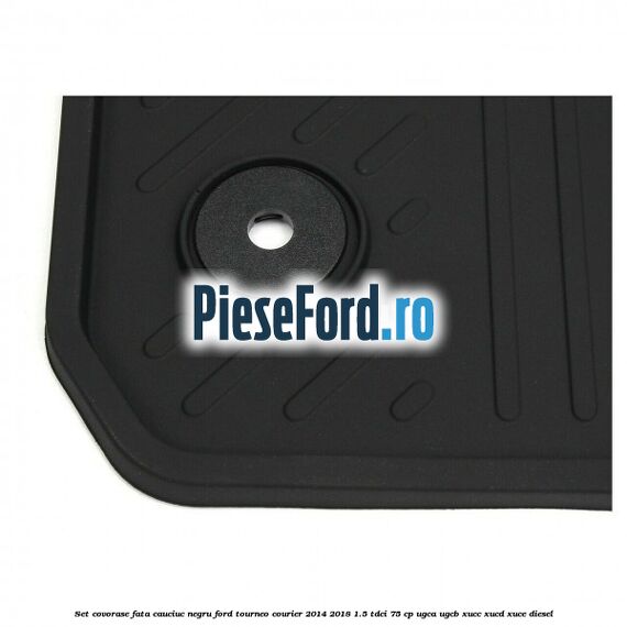 Set covorase fata, cauciuc negru Ford Tourneo Courier 2014-2018 1.5 TDCi 75 cp UGCA, UGCB, XUCC, XUCD, XUCE diesel