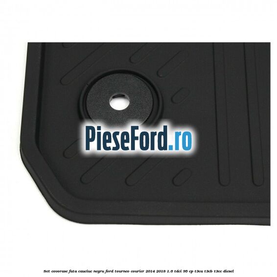 Set covorase fata, cauciuc negru Ford Tourneo Courier 2014-2018 1.6 TDCi 95 cp T3CA, T3CB, T3CC diesel