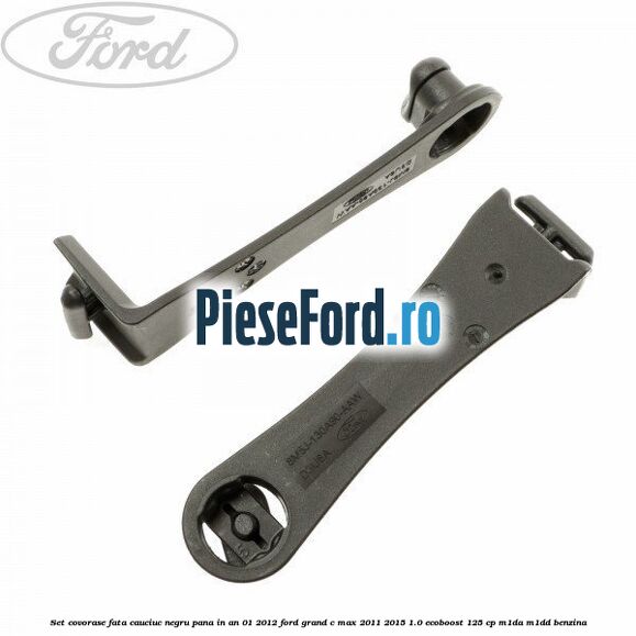 Set covorase fata cauciuc negru pana in an 01/2012 Ford Grand C-Max 2011-2015 1.0 EcoBoost 125 cp M1DA, M1DD benzina