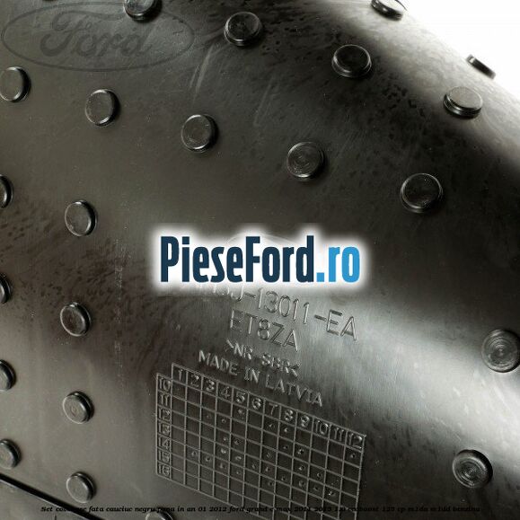 Set covorase fata cauciuc negru pana in an 01/2012 Ford Grand C-Max 2011-2015 1.0 EcoBoost 125 cp M1DA, M1DD benzina