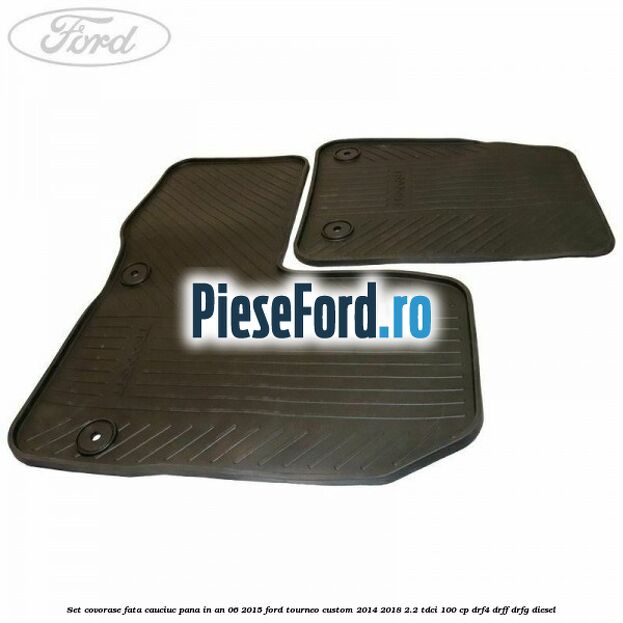 Set covorase fata, cauciuc pana in an 06/2015 Ford Tourneo Custom 2014-2018 2.2 TDCi 100 cp DRF4, DRFF, DRFG diesel