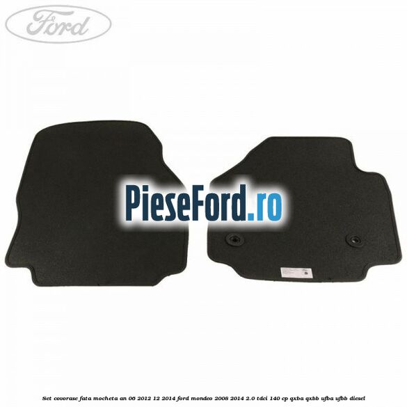 Set covorase fata mocheta an 06/2012-12/2014 Ford Mondeo 2008-2014 2.0 TDCi 140 cp QXBA, QXBB, UFBA, UFBB diesel