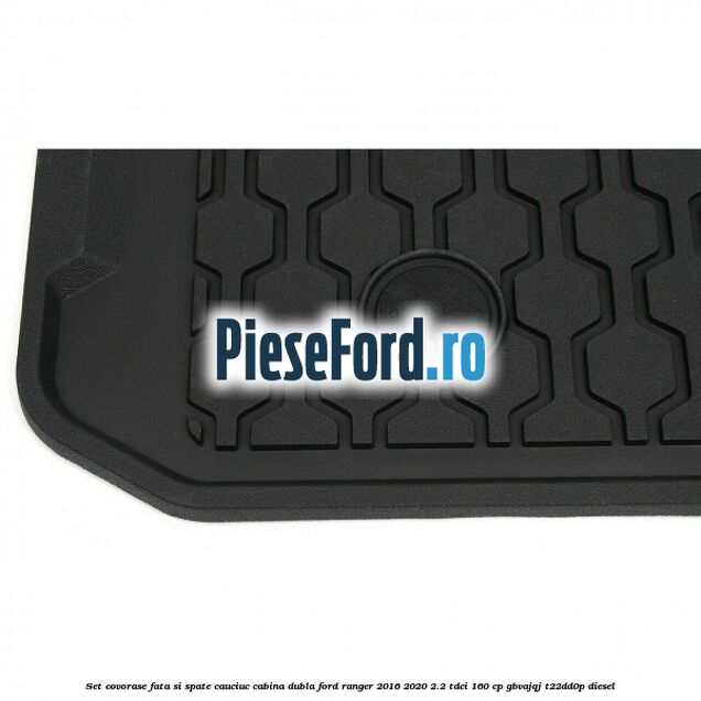 Set covorase fata si spate, cauciuc cabina dubla Ford Ranger 2016-2020 2.2 TDCi 160 cp GBVAJQJ, T22DD0P diesel