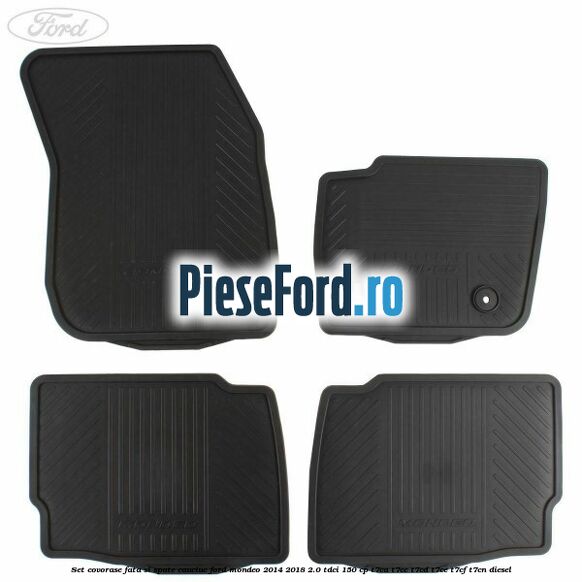 Set covorase fata si spate cauciuc Ford Mondeo 2014-2018 2.0 TDCi 150 cp