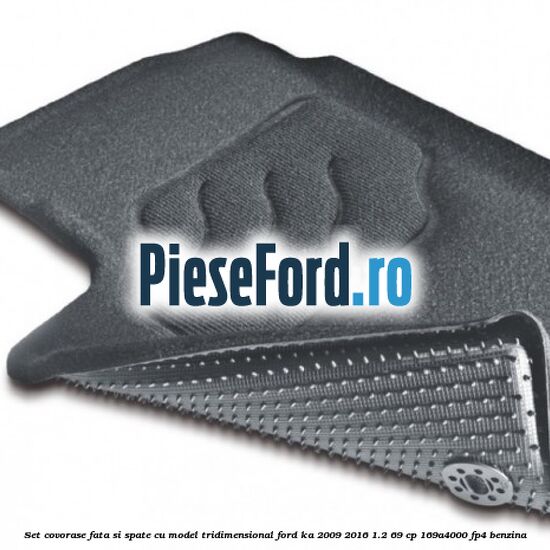 Set covorase fata si spate cu model tridimensional Ford Ka 2009-2016 1.2 69 cp 169A4000, FP4 benzina
