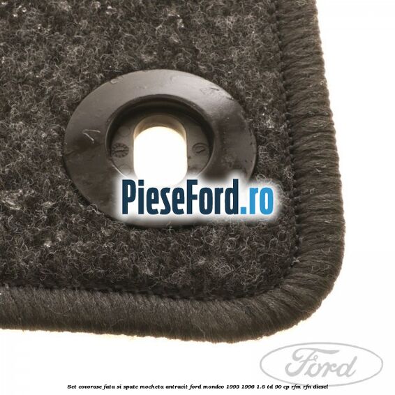 Set covorase fata si spate, mocheta antracit Ford Mondeo 1993-1996 1.8 TD 90 cp RFM, RFN diesel