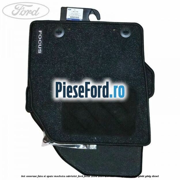 Set covorase fata si spate mocheta Cabriolet Ford Focus 2004-2007 2.0 TDCi 136 cp G6DA, G6DB, G6DD, G6DG diesel