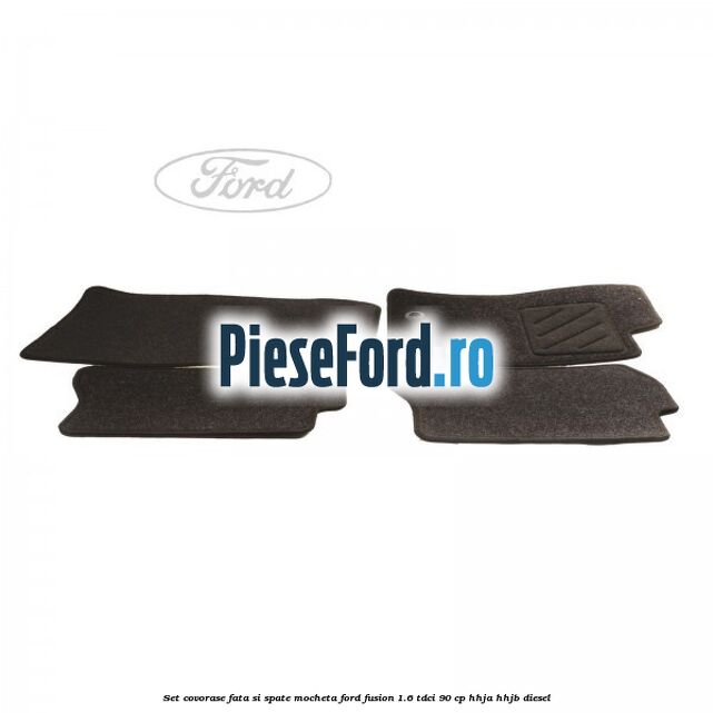 Set covorase fata si spate mocheta Ford Fusion 1.6 TDCi 90 cp HHJA, HHJB diesel