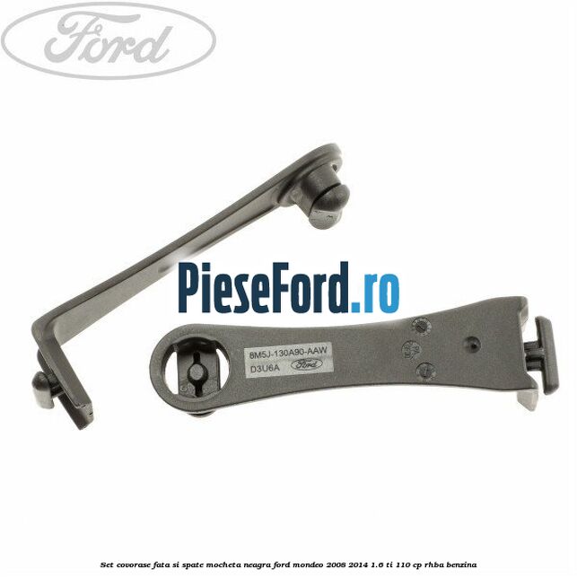 Set covorase fata si spate, mocheta neagra Ford Mondeo 2008-2014 1.6 Ti 110 cp RHBA benzina