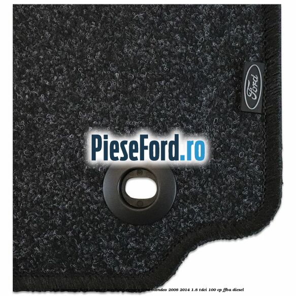 Set covorase fata si spate, mocheta neagra Ford Mondeo 2008-2014 1.8 TDCi 100 cp FFBA diesel