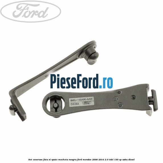 Set covorase fata si spate, mocheta neagra Ford Mondeo 2008-2014 2.0 TDCi 130 cp AZBA diesel