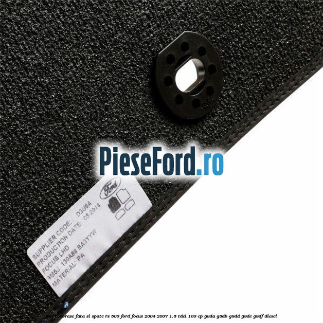 Set covorase fata si spate RS 500 Ford Focus 2004-2007 1.6 TDCi 109 cp G8DA, G8DB, G8DD, G8DE, G8DF diesel