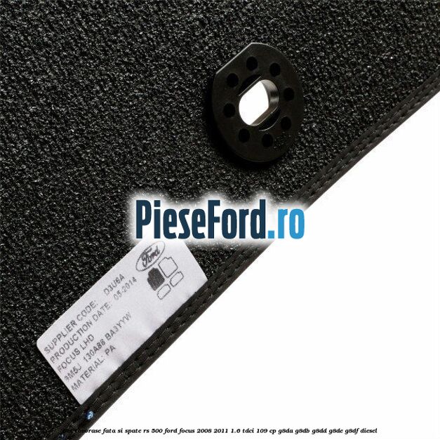 Set covorase fata si spate RS 500 Ford Focus 2008-2011 1.6 TDCi 109 cp G8DA, G8DB, G8DD, G8DE, G8DF diesel