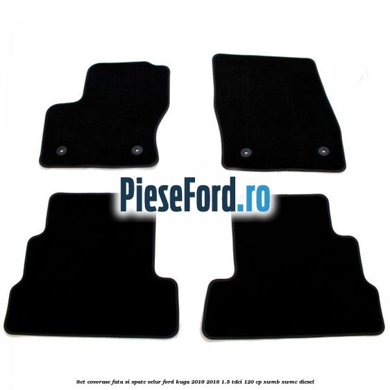 Set covorase fata si spate, velur Ford Kuga 2016-2018 1.5 TDCi 120 cp XWMB, XWMC diesel