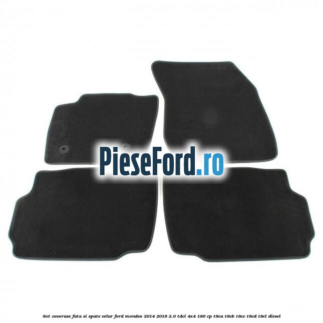 Set covorase fata si spate, velur Ford Mondeo 2014-2018 2.0 TDCi 4x4 180 cp