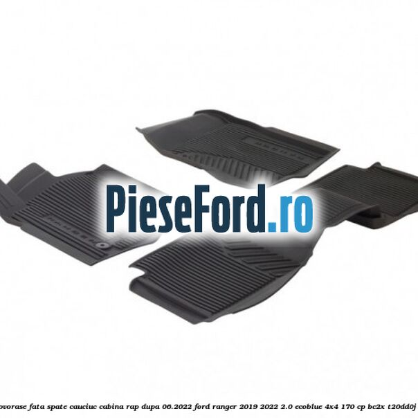 Set covorase fata spate cauciuc cabina RAP dupa 06.2022 Ford Ranger 2019-2022 2.0 EcoBlue 4x4 170 cp BC2X, T20DD0J diesel