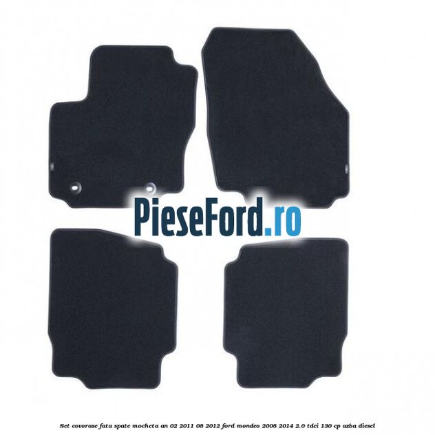 Set covorase fata spate mocheta an 02/2011-08/2012 Ford Mondeo 2008-2014 2.0 TDCi 130 cp AZBA diesel