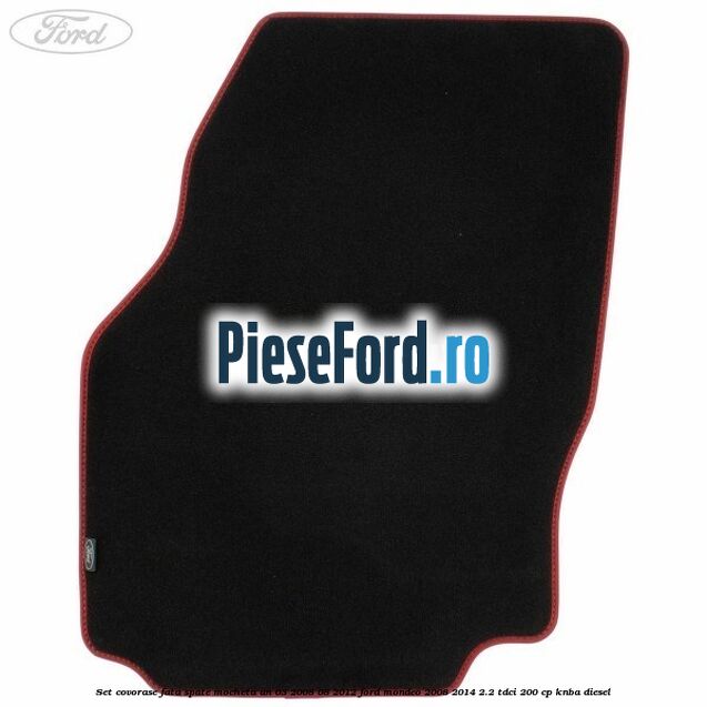 Set covorase fata spate mocheta an 03/2008-08/2012 Ford Mondeo 2008-2014 2.2 TDCi 200 cp KNBA diesel