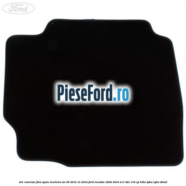 Set covorase fata spate mocheta an 06/2012-12/2014 Ford Mondeo 2008-2014 2.0 TDCi 115 cp KLBA, LPBA, TYBA diesel