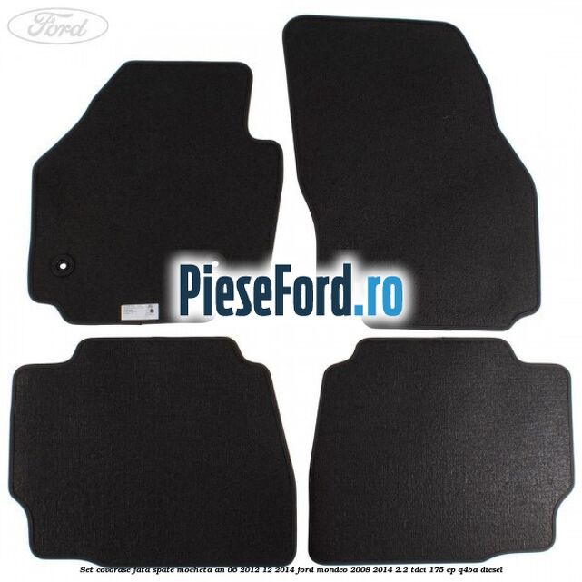 Set covorase fata spate mocheta an 06/2012-12/2014 Ford Mondeo 2008-2014 2.2 TDCi 175 cp Q4BA diesel