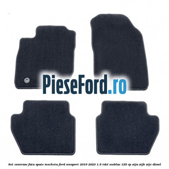 Set covorase fata spate mocheta Ford EcoSport 2019-2023 1.5 TDCi EcoBlue 125 cp ZTJA, ZTJB, ZTJC diesel