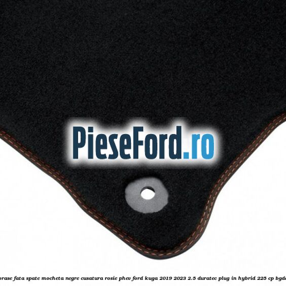 Set covorase fata spate mocheta negre cusatura rosie PHEV Ford Kuga 2019-2023 2.5 Duratec Plug-in-Hybrid 225 cp BGDA hybrid