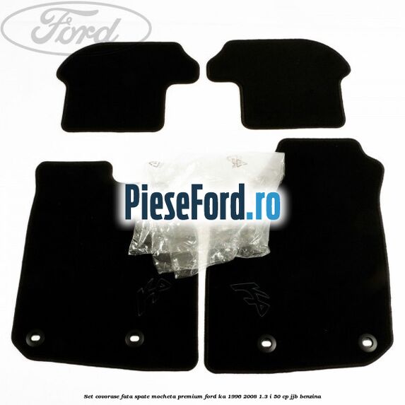 Set covorase fata spate mocheta premium Ford Ka 1996-2008 1.3 i 50 cp JJB benzina