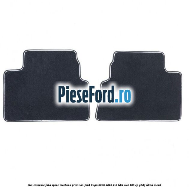Set covorase fata spate mocheta premium Ford Kuga 2008-2012 2.0 TDCi 4x4 136 cp G6DG, UKDA diesel