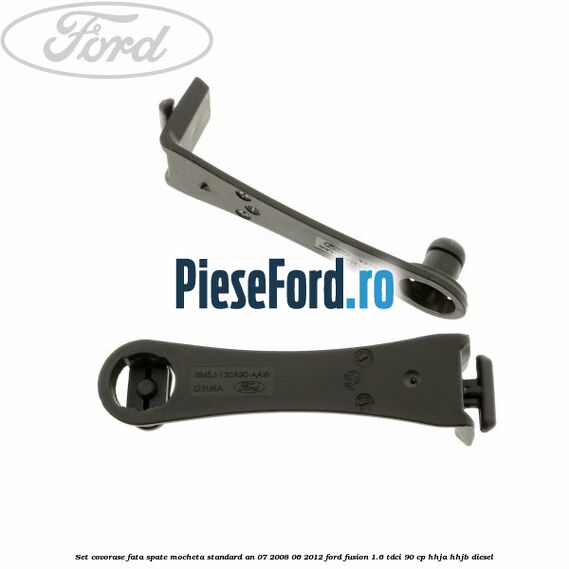 Set covorase fata spate mocheta standard an 07/2008-06/2012 Ford Fusion 1.6 TDCi 90 cp HHJA, HHJB diesel