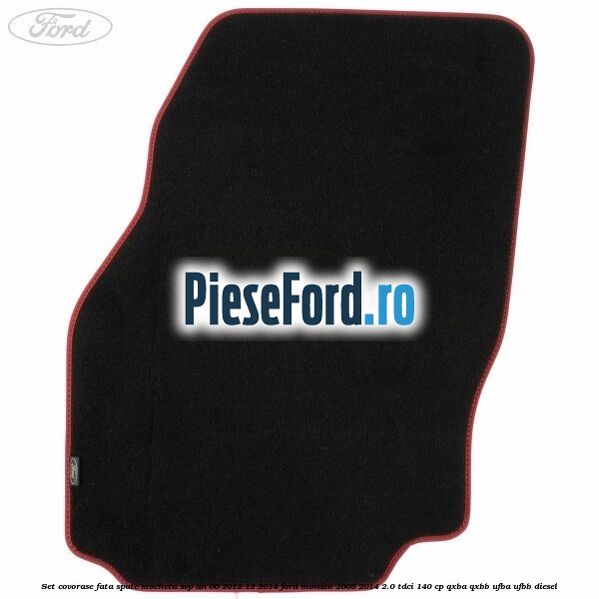 Set covorase fata spate mocheta SVP an 06/2012-12/2014 Ford Mondeo 2008-2014 2.0 TDCi 140 cp QXBA, QXBB, UFBA, UFBB diesel