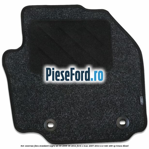 Set covorase fata standard negru an 03/2006-08/2012 Ford S-Max 2007-2014 2.2 TDCi 200 cp KNWA diesel