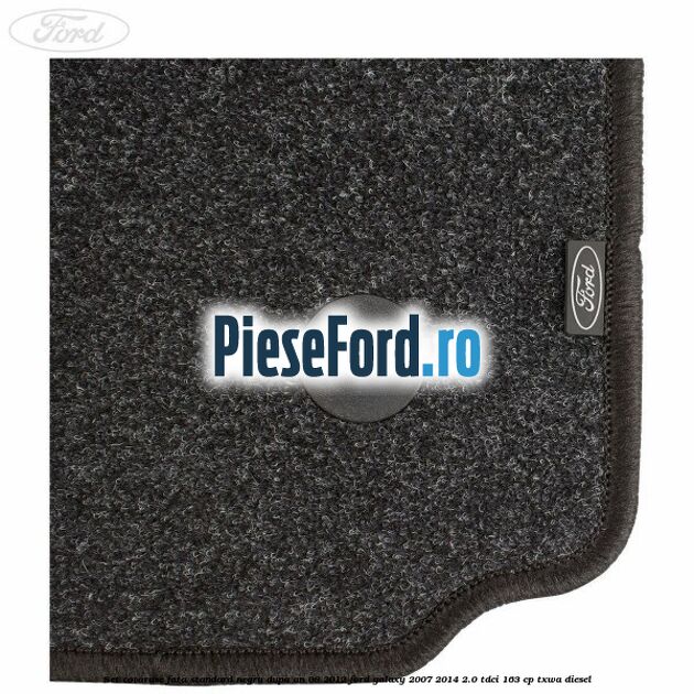 Set covorase fata standard negru dupa an 08/2012 Ford Galaxy 2007-2014 2.0 TDCi 163 cp TXWA diesel