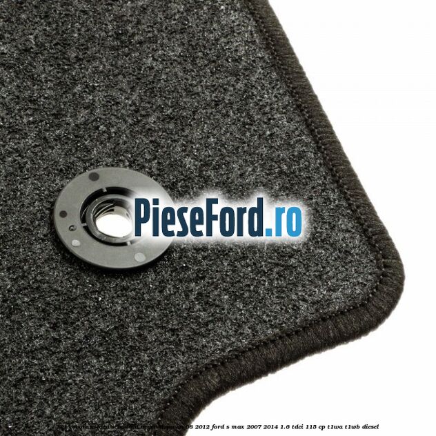 Set covorase fata standard negru dupa an 08/2012 Ford S-Max 2007-2014 1.6 TDCi 115 cp T1WA, T1WB diesel