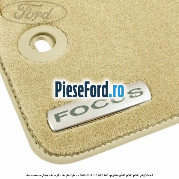 Set covorase fata velour Florida Ford Focus 2008-2011 1.6 TDCi 109 cp G8DA, G8DB, G8DD, G8DE, G8DF diesel